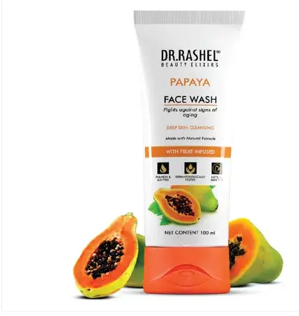 DR.RASHEL PAPAYA FACE WASH DEEP SKIN CLEANSING WITH FRUIT INFUSED PARABEAN FREE (100 ml) Face Wash  (100 ml)