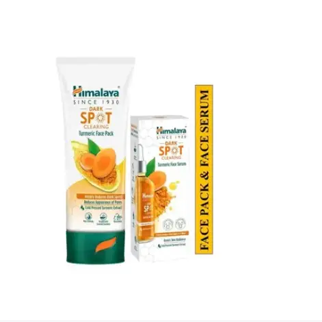 Himalaya Dark Spot Clearing Turmeric Face Pack 100g and Face Serum 30ml (Combo Pack)